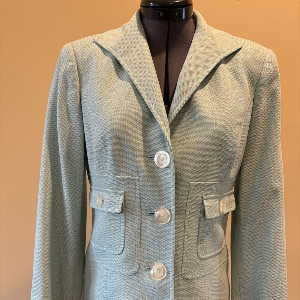 Size 0 Carlisle light turquoise jacket